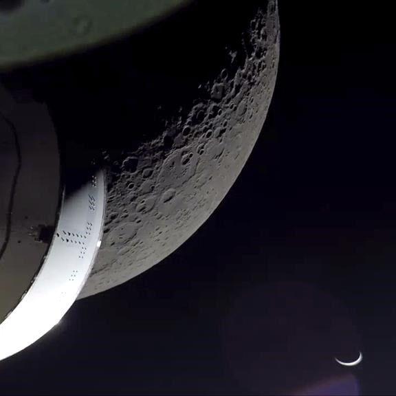 NASA capsule flies over Apollo landing sites, heads home